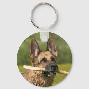 Tysk herdehund Keychain Nyckelring
