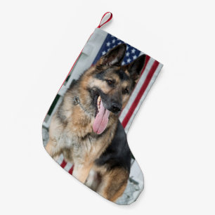 Tysk herdehund liten julstrumpa