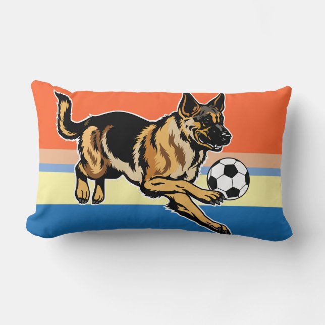 tysk herdehund lumbarkudde (Framsida)