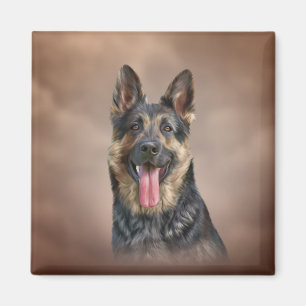 Tysk herdehund magnet