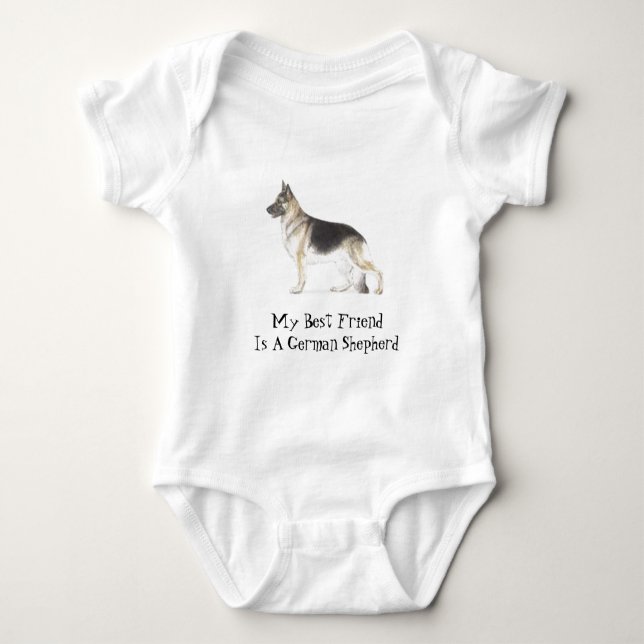 Tysk herdehund t-shirt (Framsida)