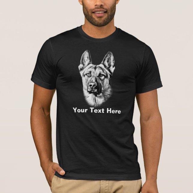 Tysk herdehund tee (Framsida)