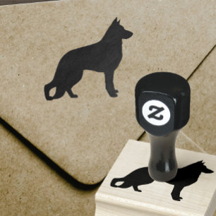 Tysk herdehundSilhouette Stämpel