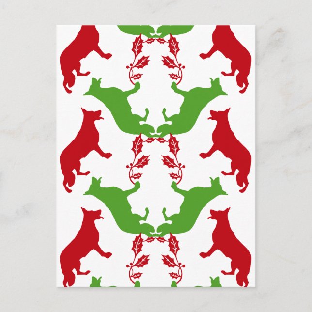 Tysk herdejul helg vykort (Framsida)