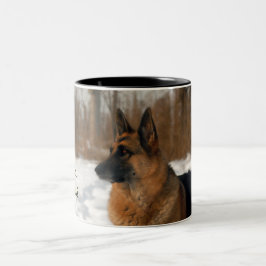 Tysk herdekaffemugg Två-Tonad mugg