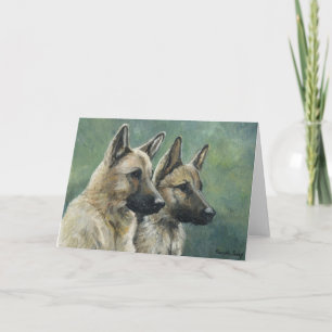 Tysk herdekonst Notecards "för dubbel funktion" Kort