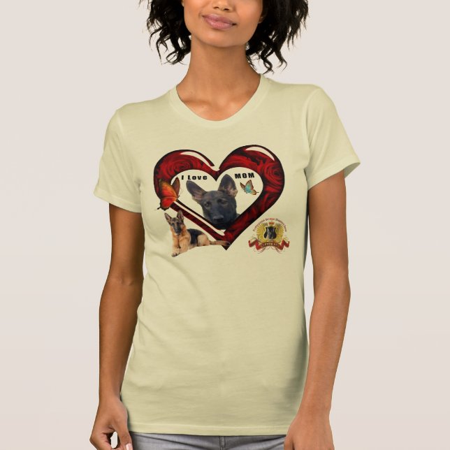 Tysk herdemors dag t-shirt (Framsida)