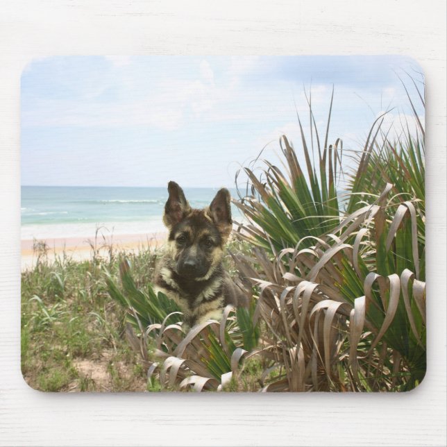 Tysk herdeMousepad Beachgrass Musmatta (Framsidan)