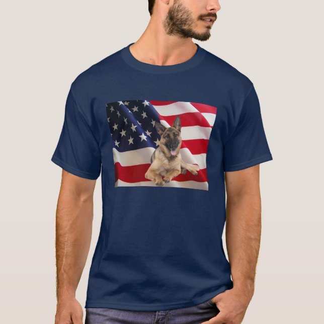 Tysk herdeskjorta tee shirt (Framsida)