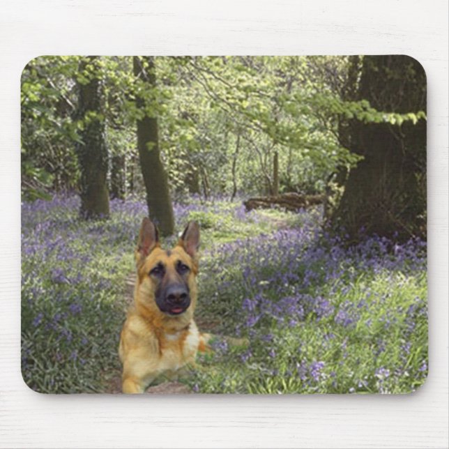 Tysk herdeskog Mousepad Musmatta (Framsidan)