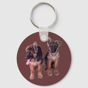 Tysk herdevalpanpassningsbar Keychain Nyckelring