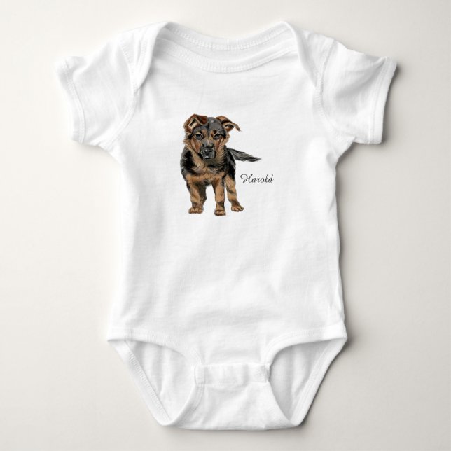 Tysk herdevalpteckning t-shirt (Framsida)