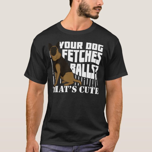 Tysk Hund inom shepherd T Shirt (Framsida)