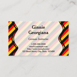 Tysk instruktörvisitkort visitkort