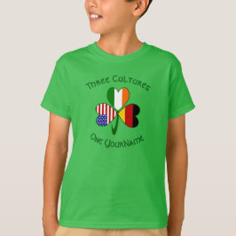 Tysk Irish Shamrock Personlig Boy T Shirt