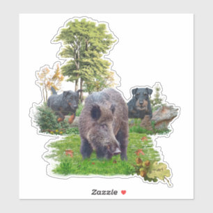 Tysk Jagdskräcker Sticker Klistermärken