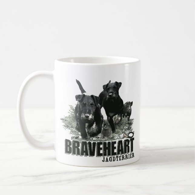 Tysk jakt Terrier, Jagdskräcker, Art Kaffemugg (Vänster)
