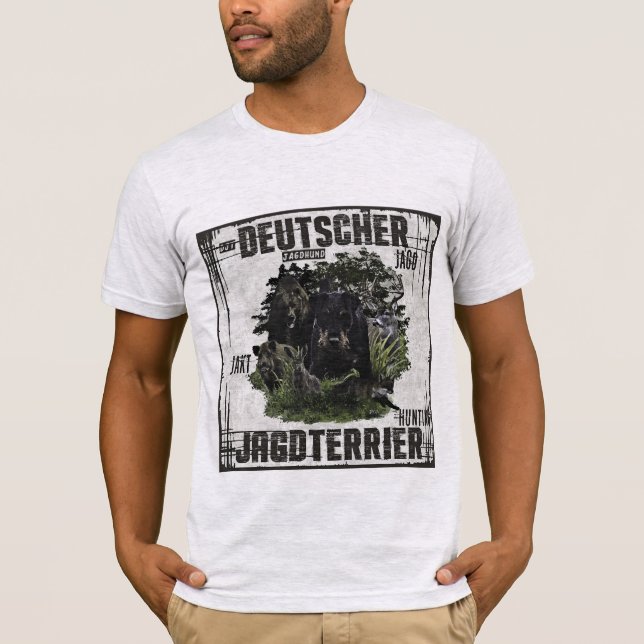 Tysk jakt Terrier (Jagdskräcker) T-Shirt (Framsida)