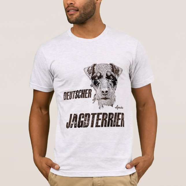 Tysk jakt Terrier (Jagdskräcker) T-Shirt (Framsida)