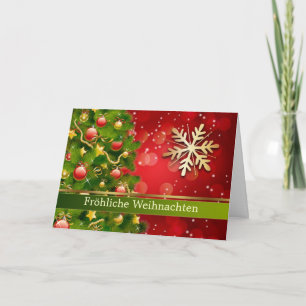 Tysk julgransnöflingor helgkort