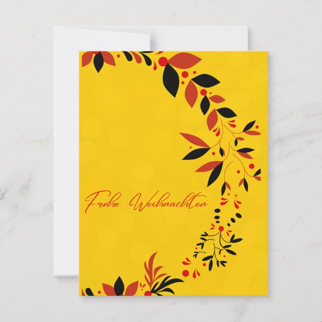 tysk julhälsokort kort (Framsida)