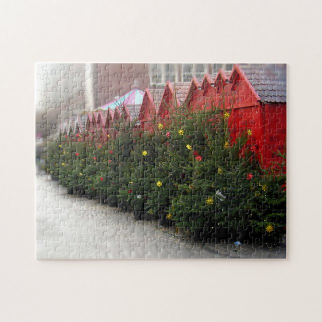 Tysk julkindlmarket Puzzle Pussel (Horisontell)