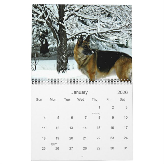 Tysk kalender för herdehund 2013 (Jan 2026)