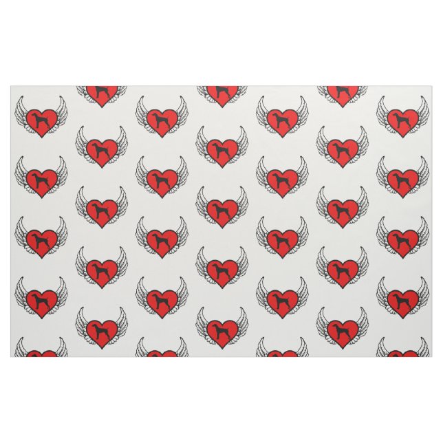 Tysk Kort-Haired pekare påskyndade Tyg (Fat Quarter)