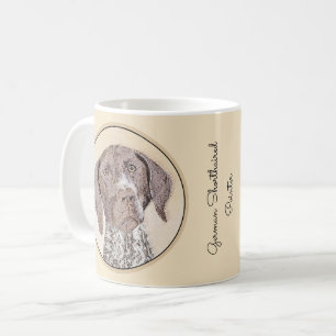 Tysk kortfärgad målarfärg - Hund Art Kaffemugg