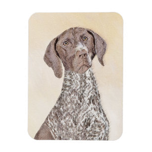 Tysk kortfärgad målarfärg - Hund Art Magnet