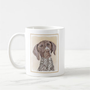 Tysk kortfärgad målarfärg - originalbild kaffemugg