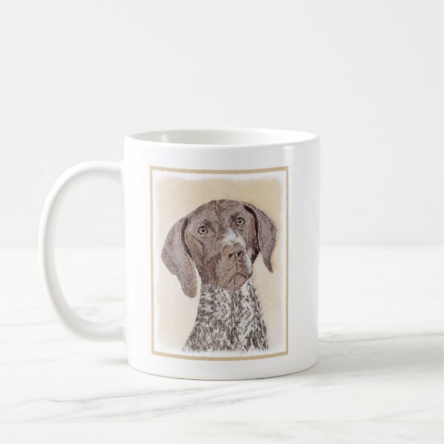 Tysk kortfärgad målarfärg - originalbild kaffemugg (Vänster)