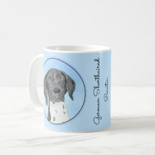 Tysk kortfärgad målarfärg - originalbild kaffemugg