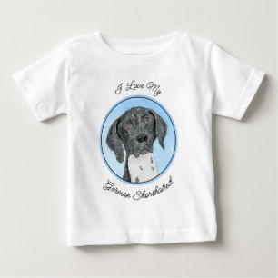 Tysk kortfärgad målarfärg - originalbild t shirt