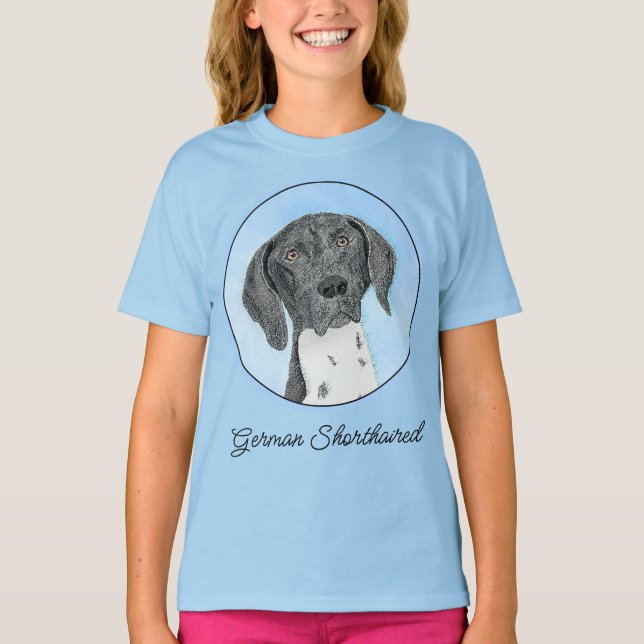 Tysk kortfärgad målarfärg - originalbild t shirt (Framsida)