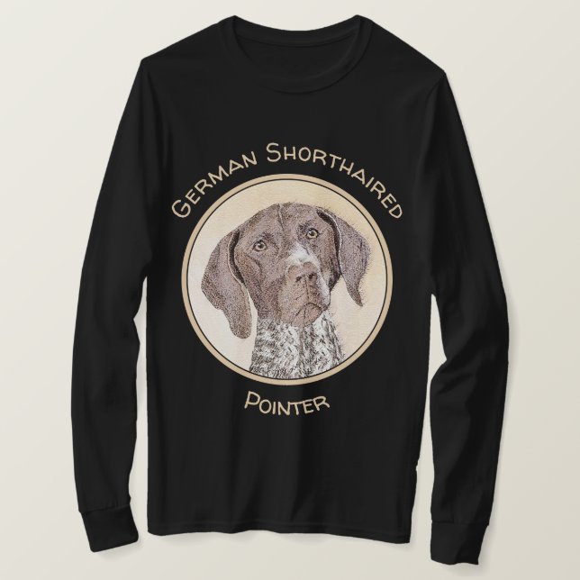 Tysk kortfärgad målarfärg - originalbild t shirt (Design framsida)