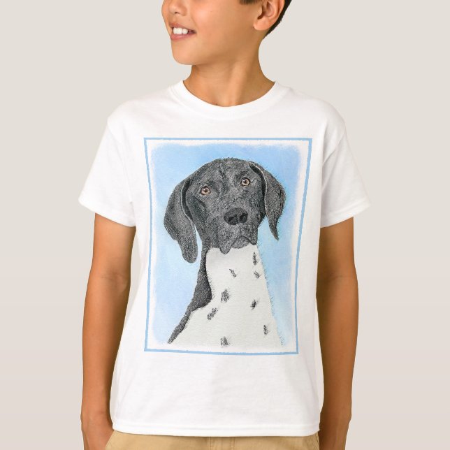 Tysk kortfärgad målarfärg - originalbild t shirt (Framsida)