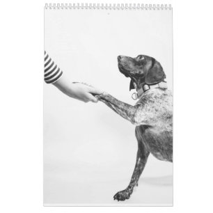 Tysk kortfristig pekare 2024 - Hund för kalendern Kalender