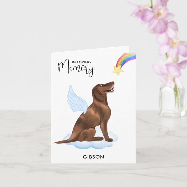 Tysk kortfristig pekare Angel Hund Pet Sympathy Kort (Orkide)
