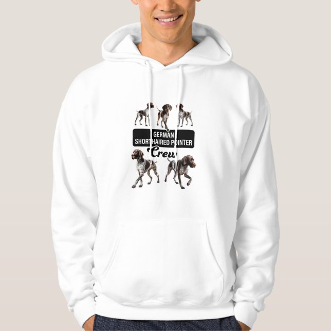 Tysk kortfristig pekare hoodie (Framsida)