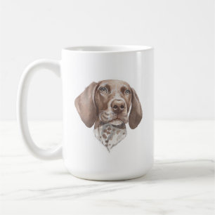 Tysk kortfristig pekare Hund Mugg 15 oz