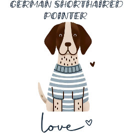 Tysk kortfristig pekare Kärlek T Shirt