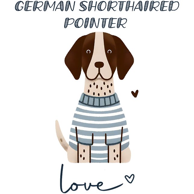 Tysk kortfristig pekare Kärlek T Shirt (Skapare uppladdad)