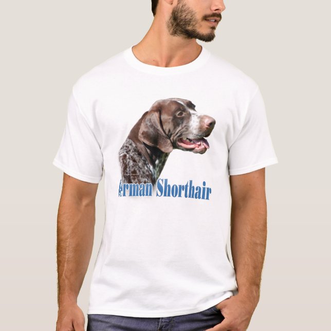Tysk kortfristig pekare Namn T-shirt (Framsida)