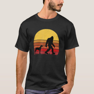 Tysk kortfristig pekare Retro Hund design T Shirt