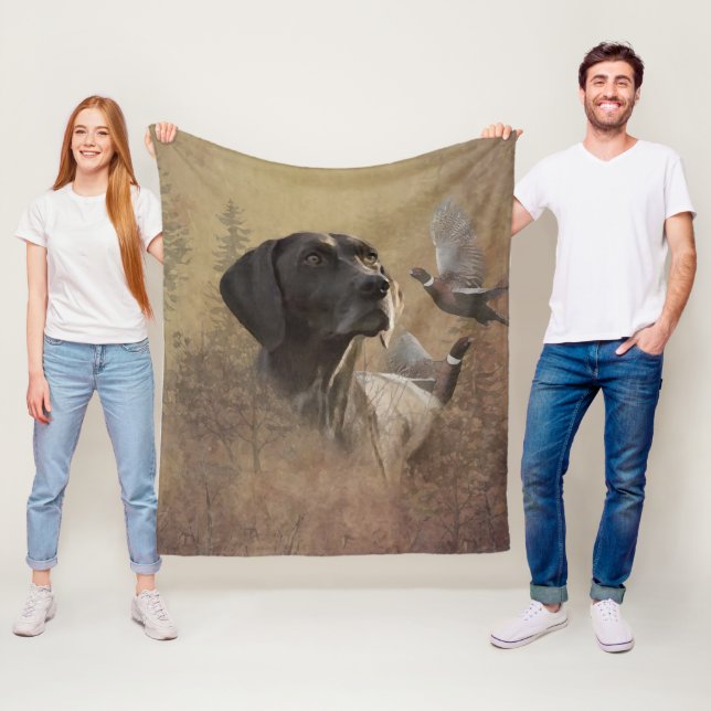 Tysk korthar, Deutsch Kurzhaar Tapes Fleecefilt (På plats)