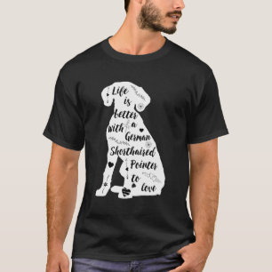 Tysk korthar pekarskirurgdesign för GPS T Shirt