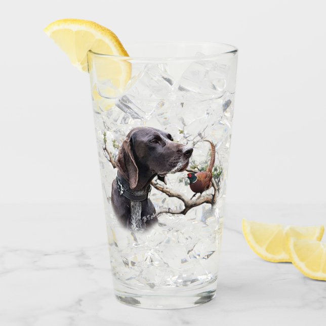 Tysk korthårig pointer, gsp glaskopp (Framsida Ice)