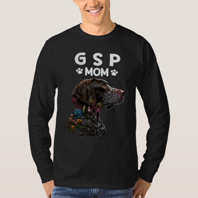 Tysk korthårig pointer GSP-mamma T Shirt (Framsida)