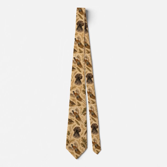 Tysk Korthårig Pointer - Jaktkollektion Slips (Framsida)